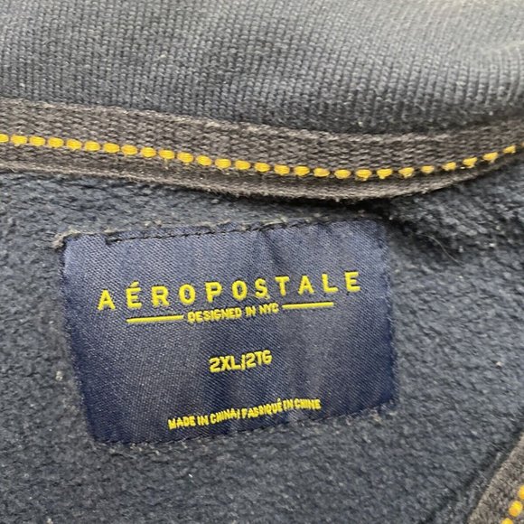Aeropostale Sweater Adult Size 2XL Fleece 1/4 Zip - Picture 4 of 4